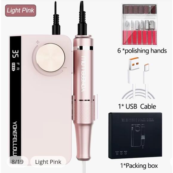 Nail Portable Drill UV-501 Light Pink - Picture 6 of 11